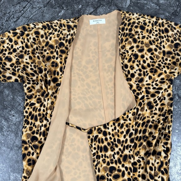 BABATON ARITZIA Womens Wallace Animal Print True Wrap Dress Sz XXS - Picture 8 of 12